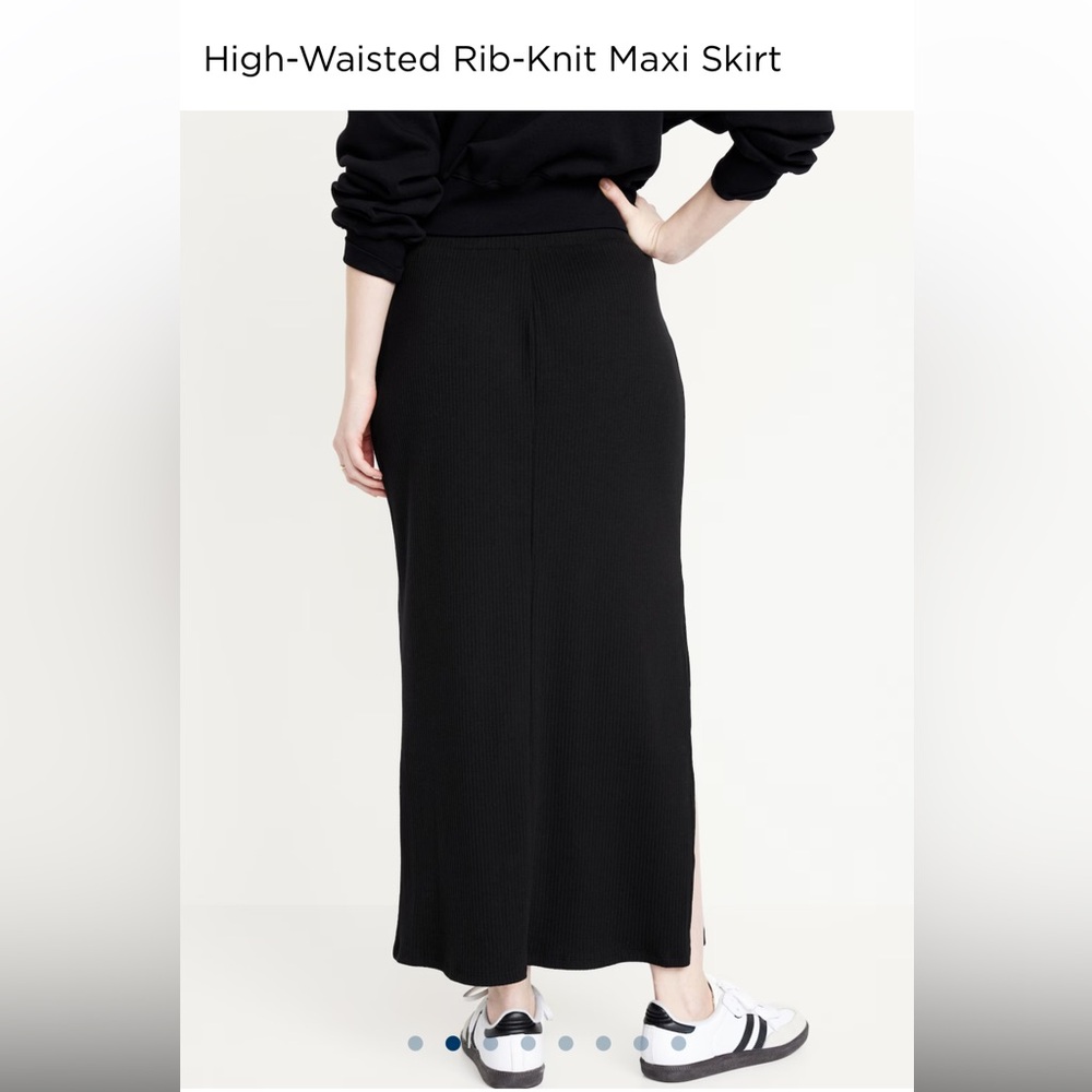 Old Navy high-waist rib-knit maxi skirt
